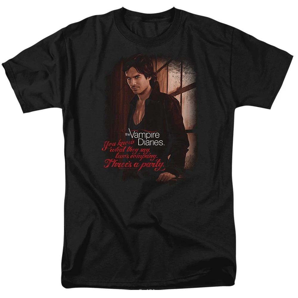 The Vampire Diaries - Threes A Party -  Unisex Short Sleeve Children s T-shirt - Black 110