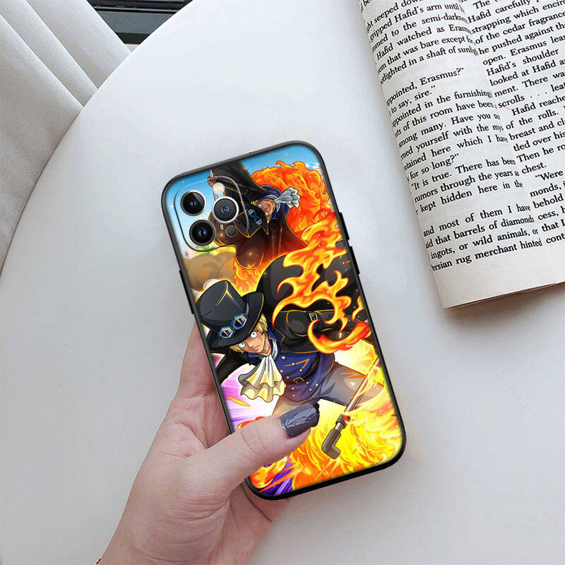MH122 One Piece Sabo Phone Shell Case for Redmi Note 8 9 10 11 11S 10C 10X 10A 10T 9A 9C 9T 9S 8T Pro Max Plus Prime