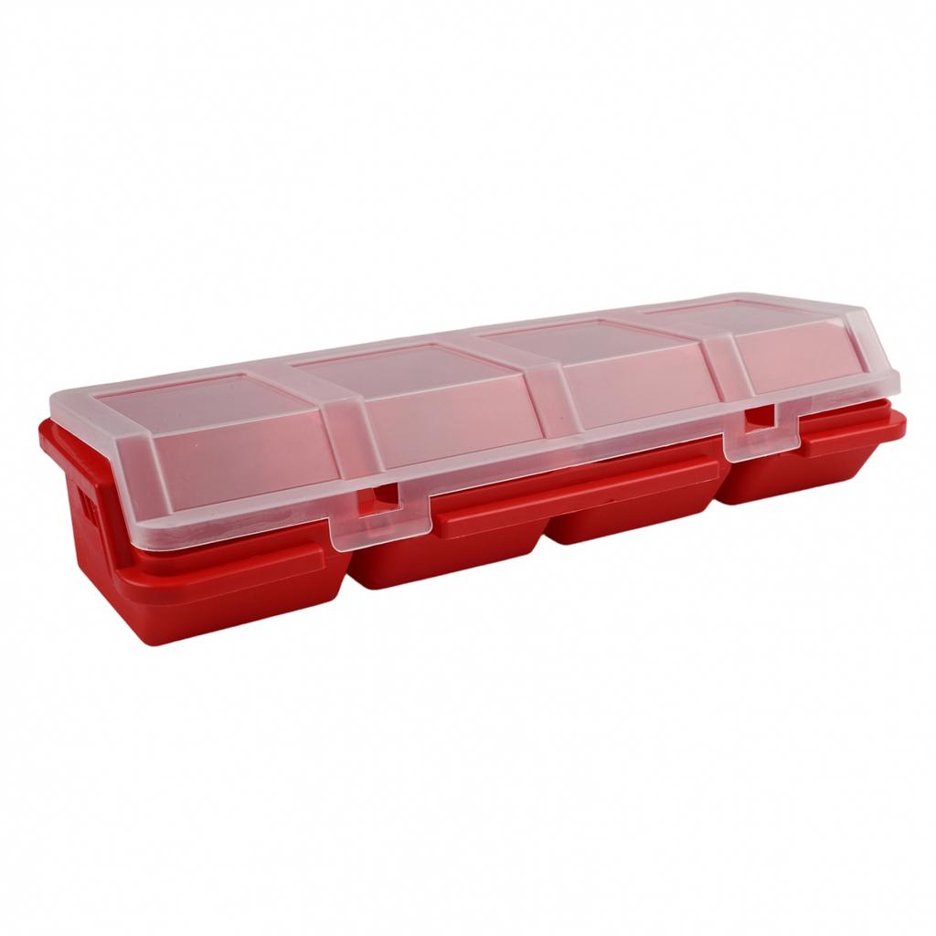 Efficient Storage Box for Screws and Small Parts with Clear Compartments