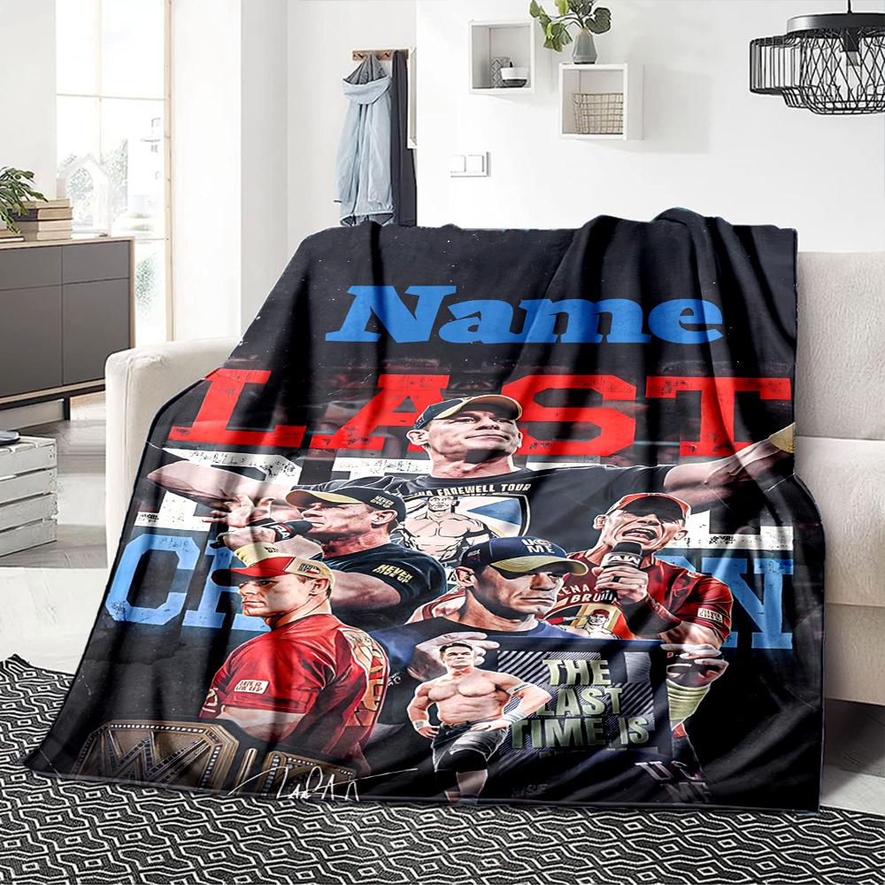 Custom Name "Last Chance Championship" Blanket for Couch & Bed, Plush Cozy Fuzzy Blanket Super Soft & Warm Blankets for Fall and Winter. 0908154