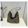 New Faux Suede Shoulder Bag Large Capacity Soft Leathe Crossbody Bag Magnetic Snap Tote Bag Daily Work