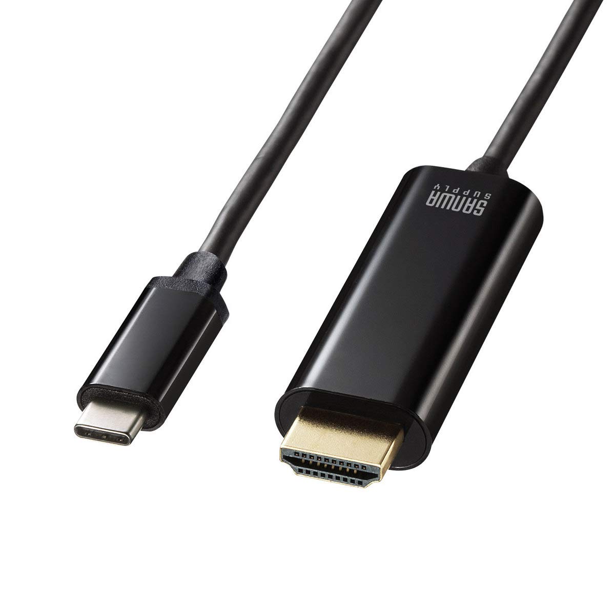 

Sanwa Supply Conversion Cable HDR Compatible 1m Black Type-C-HDMI KC-ALCHDRA10