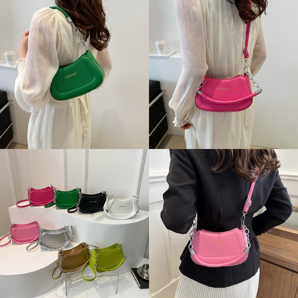Chic Pu Leather Shoulder Bag New Design Vintage Style For Street Fashion