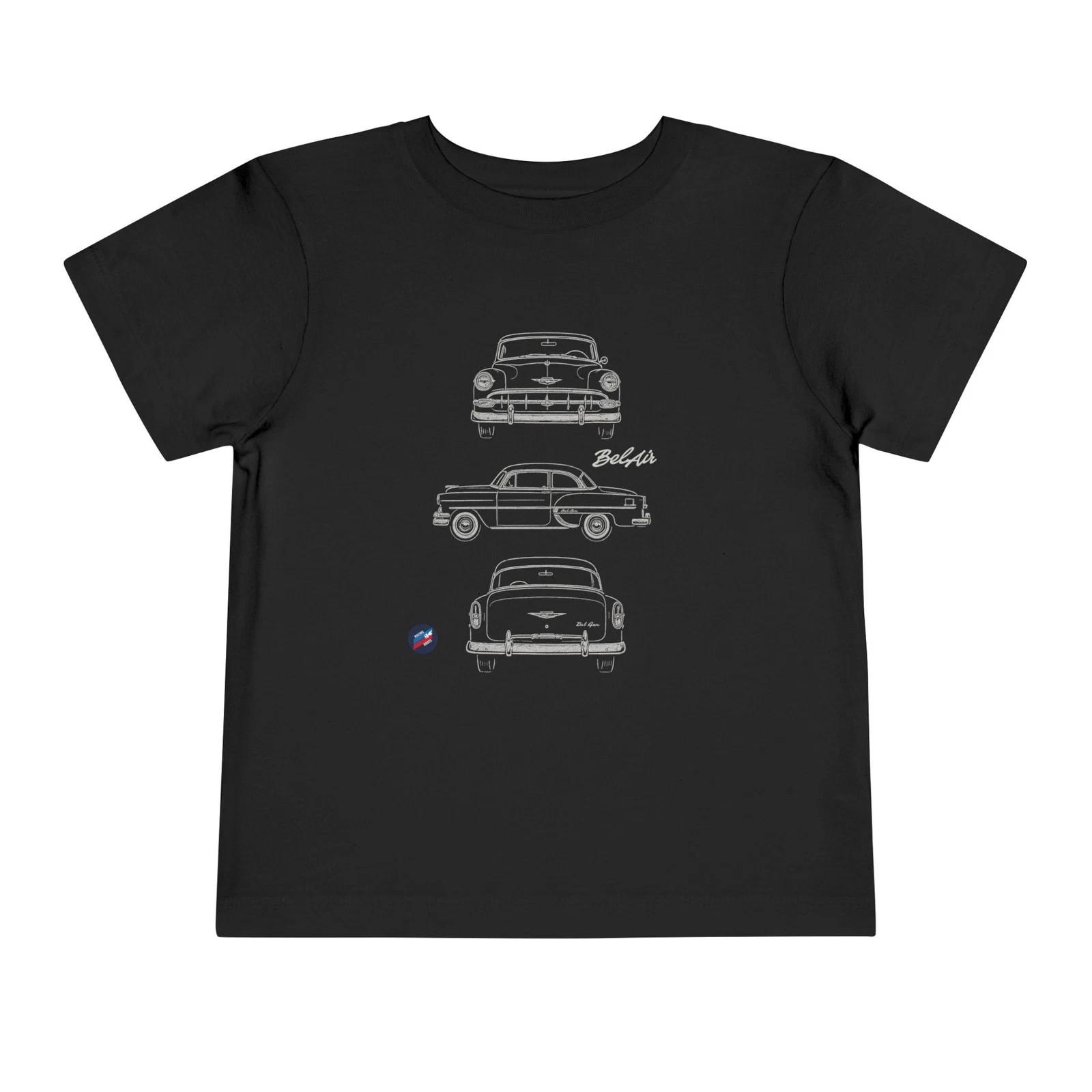 1954 Chevy Bel Air Toddler T-Shirt – Classic Line Art Design XXXL