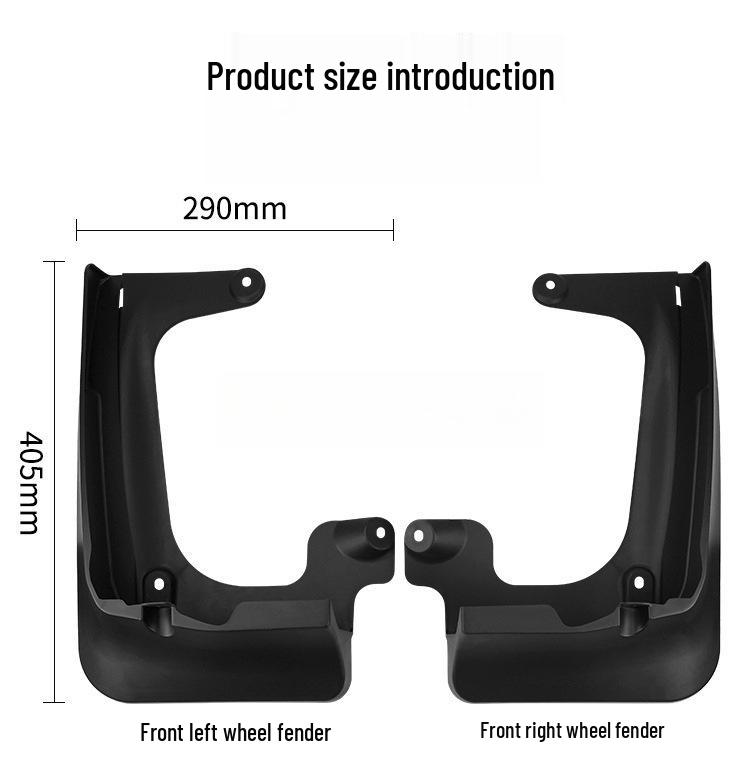 2025 BYD Xia Front and Rear Tire Mudguards