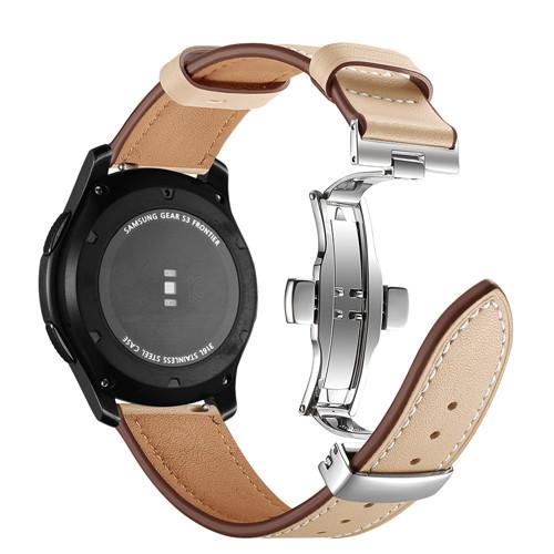 Italy Leather Strap For Samsung Galaxy Watch 3 45mm/46mm Gear S3 Frontier Belt Bracelet Huawei gt-2-2e-Pro 46 Mm 22mm Watch Band