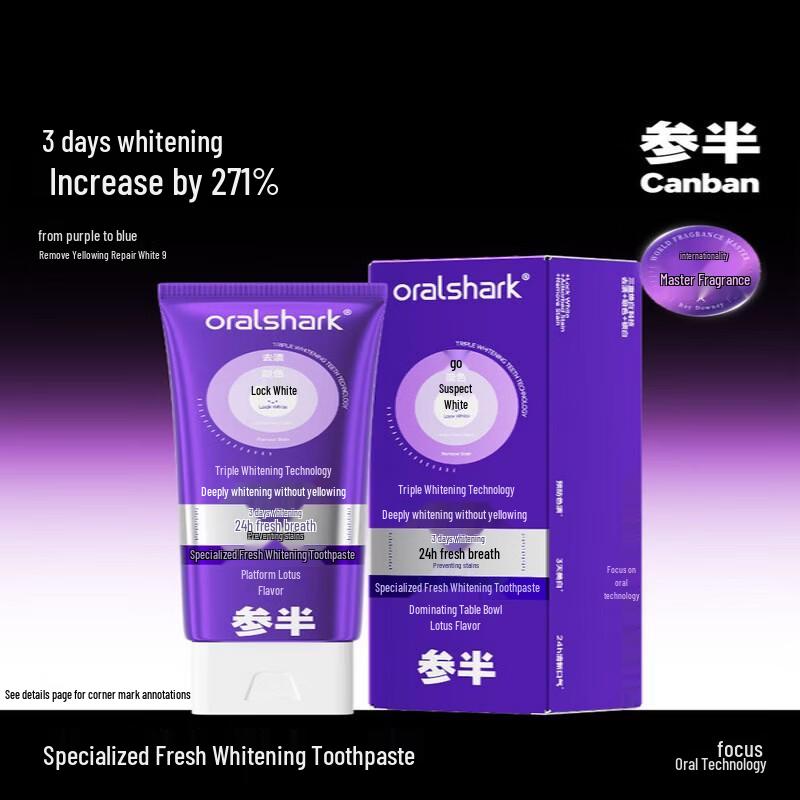 Half-and-half Professional Whitening Toothpaste