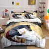 Two Horses, White, Black. Bedding Sets Duvet Cover Sets Duvet Covers Pillowcases(1 * Duvet Cover 2 * Pillowcases Without Duvet Insert)