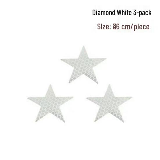 Pentagon Reflective Warning Sticker for Cars & Motorcycles - Creative & Personalized Decoration