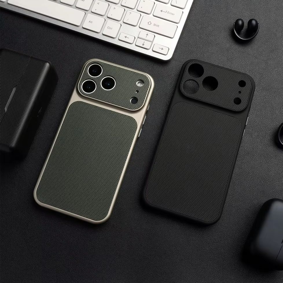 Diamond Textured Leather Case for iPhone 17 Air 17 16 15 14 13 12 Pro Max 17Pro Retro Shockproof PC Plating Armor Cover