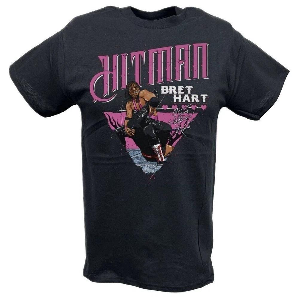 Bret Hart Sharpshooter Black Tshirt M