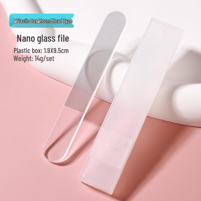 Nail Tool Set: Portable Polishing Strip & Nano Glass Nail File