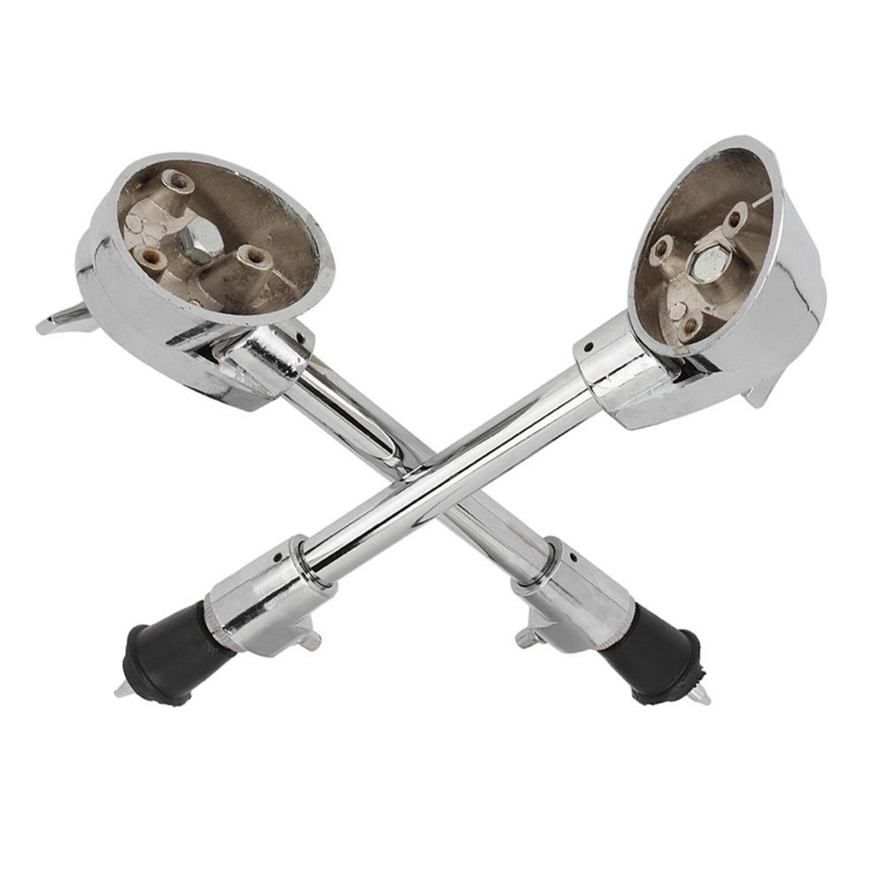 2pcs Silver Drum Legs Anti Skid Percussion Accessory Adjustable Anti Skid Drum Feet For Bass Drum