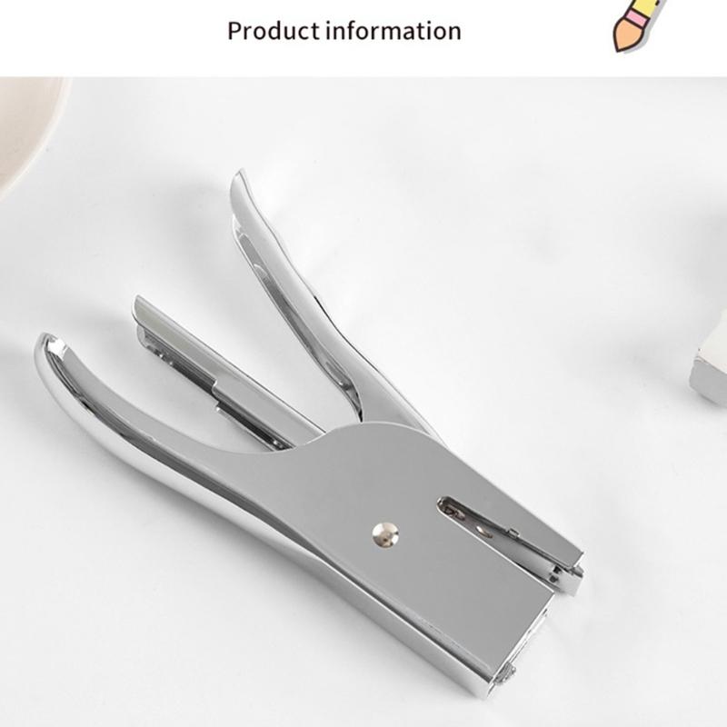 Professional Handheld Stapler Large Sheets Capacity Ergonomic Grip Heavy Duty Metal Stapler For School Office Supplies