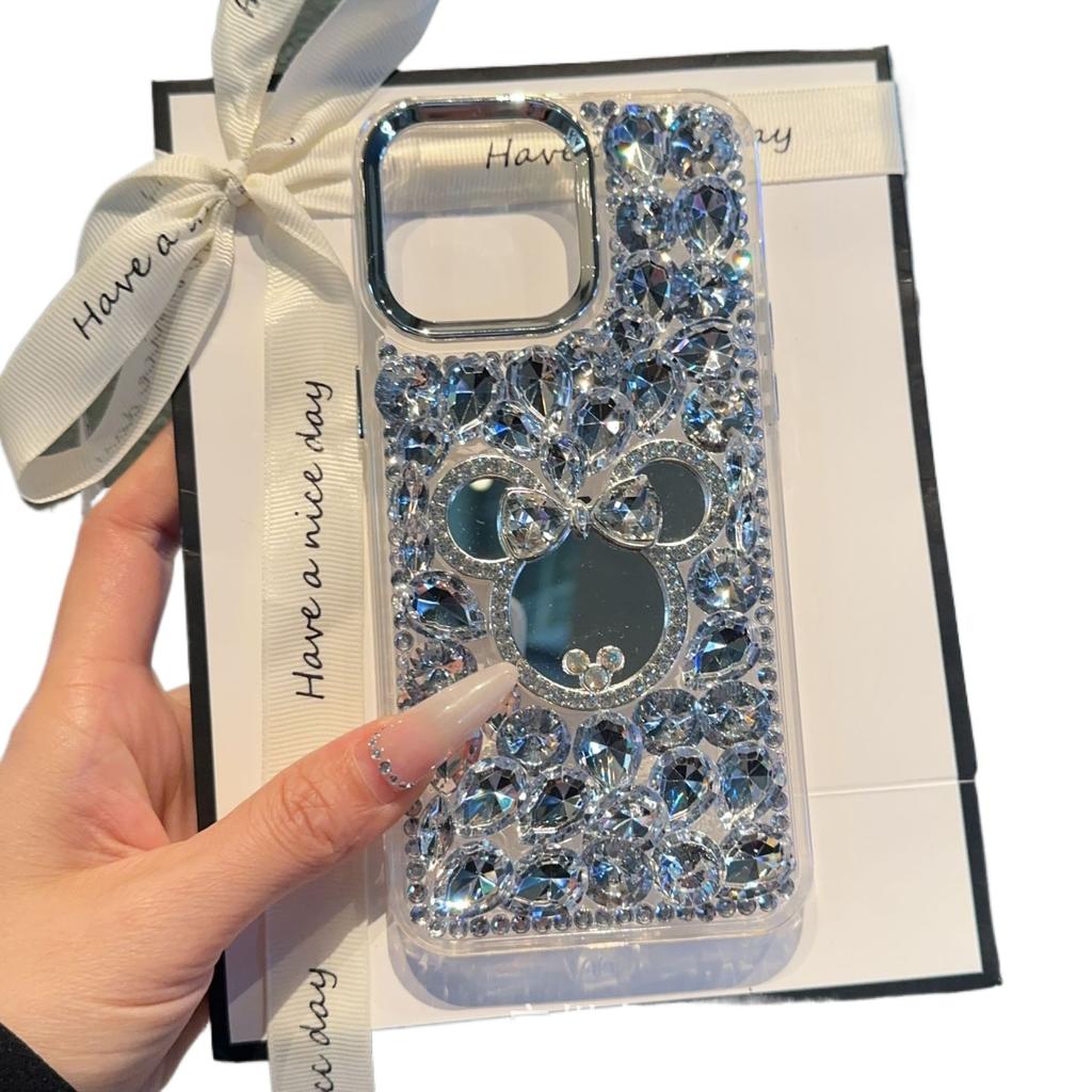 Luxury Diamond Mirror Mobile Phone Case Love Mirror Suitable for VIVOx90/x200 Mobile Phone Case S19 S20 Women