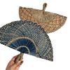 Semicircular Grass Woven Fan Seaweed Cooling Fan Natural Handheld Fan  Summer
