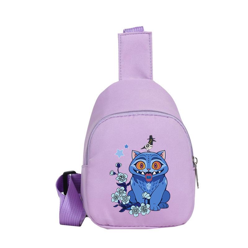 Casual Children'S Breast Bag Animation Cartoon Printing Fashion Boys And Girls Crossbody Bag Change Small Backpack