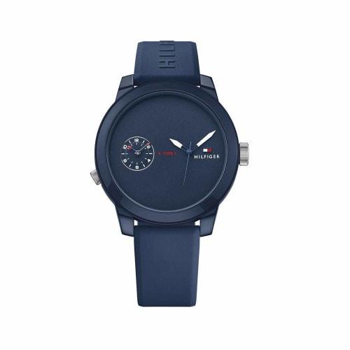 

Tommy Hilfiger Men s Denim Quartz Plastic and Rubber Casual Watch, Blue