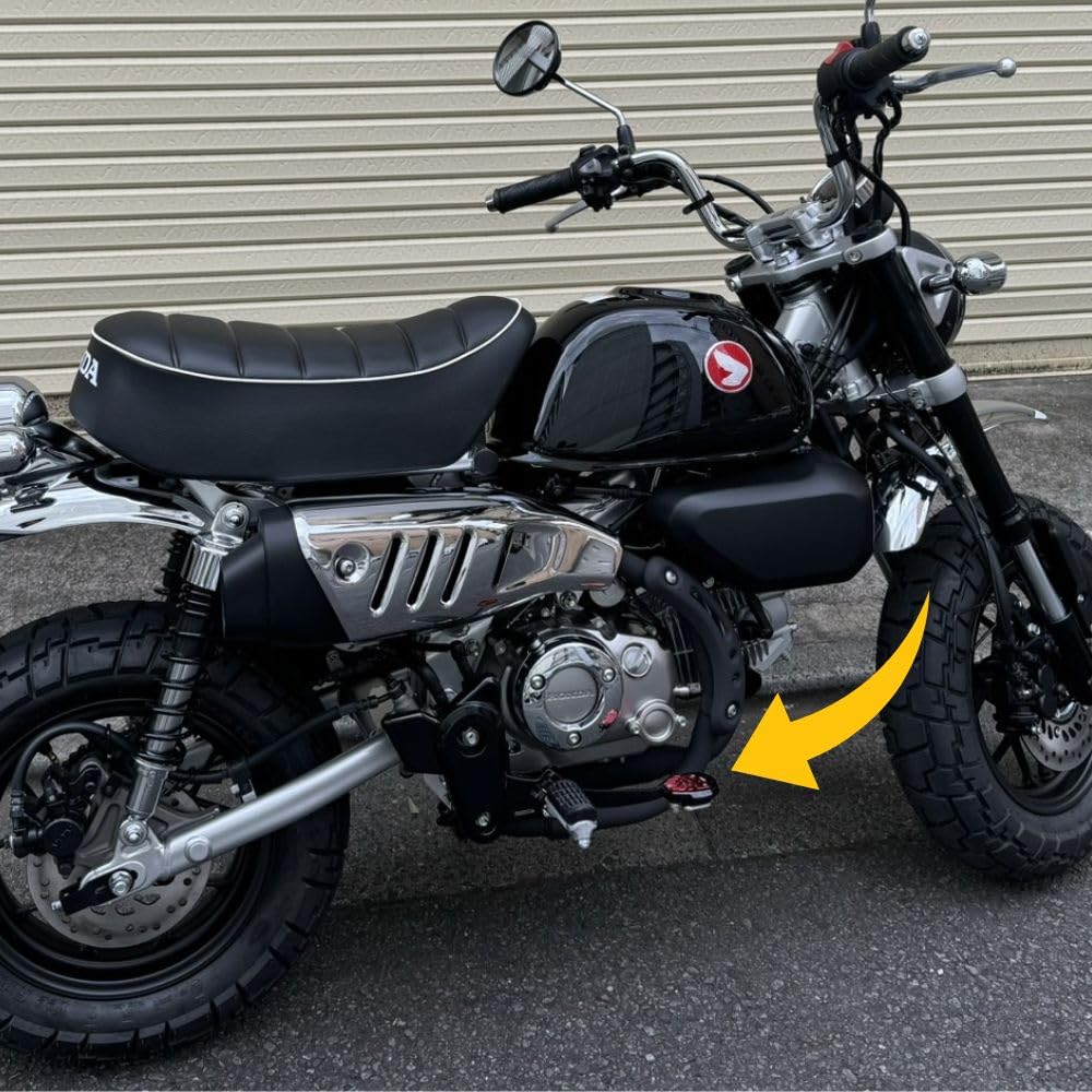 MORIN RACING Brake Pedal Cover for Honda Monkey 125 /Brake Pedal Cover For HONDA Monkey125 JB02 JB03 JB05 (SilverxBlue)