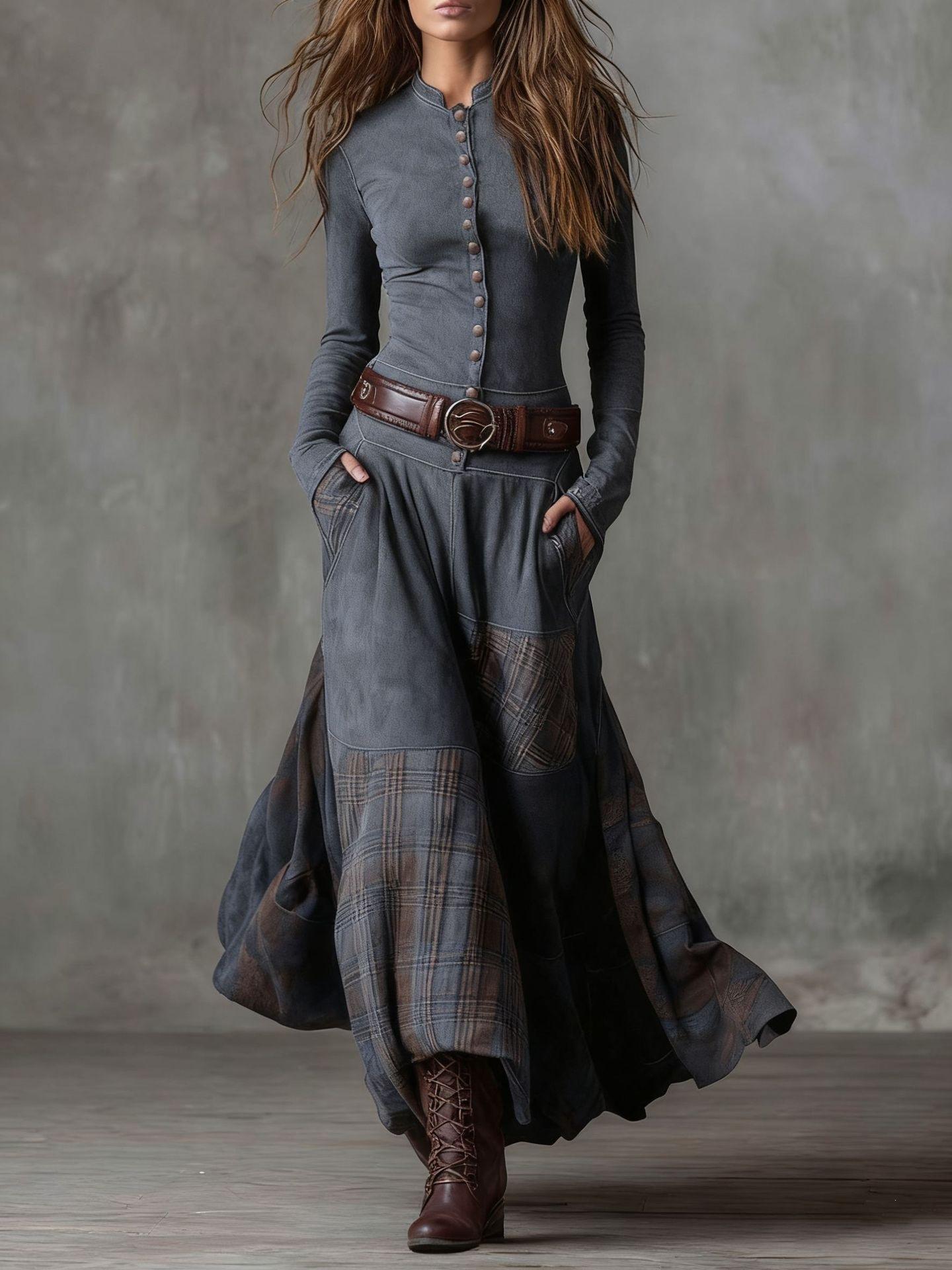 Autumn and winter suede plaid collage