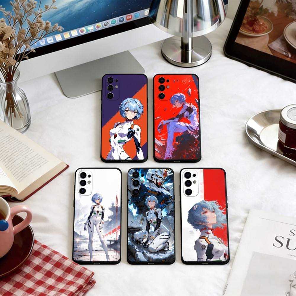 EVA Ayanami Rei Phone Case Soft black For Samsung S25,S24,S21,S22,S23,S30,Ultra,S20,Plus,Fe,Lite