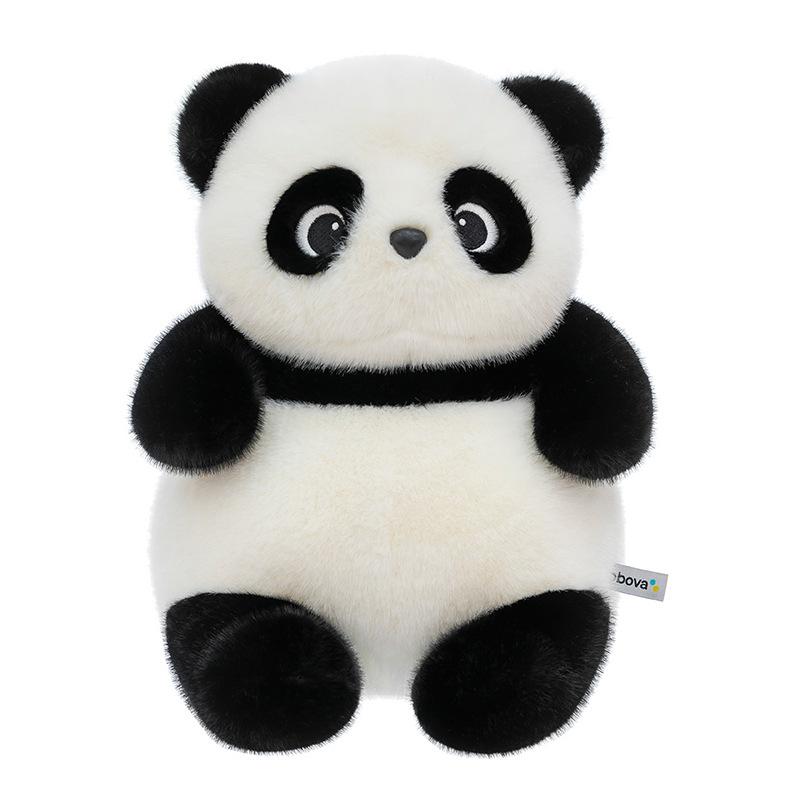 Cute Dundo Panda Plush Toy Cradle Machine for Pink Pig Doll Children's Sleeping Elephant Pillow