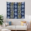 Polynesian Turtles Tapestry, Hawaiian Tribal Tattoo Hibiscus Print Wall Tapestry Tapestry Wall Hanging, Tapestry Aesthetics For