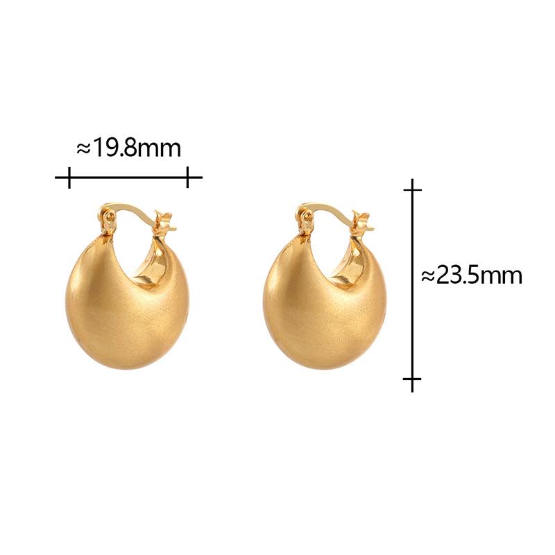 PONYKISS  Sterling Silver 18K Gold Hollow Round Hoop Earrings for Women Minimalist Trendy Fine  Light Luxury Accessory