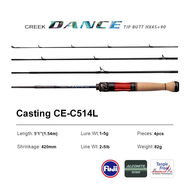 PURELURE CREEK DANCE Trout Rod BFS