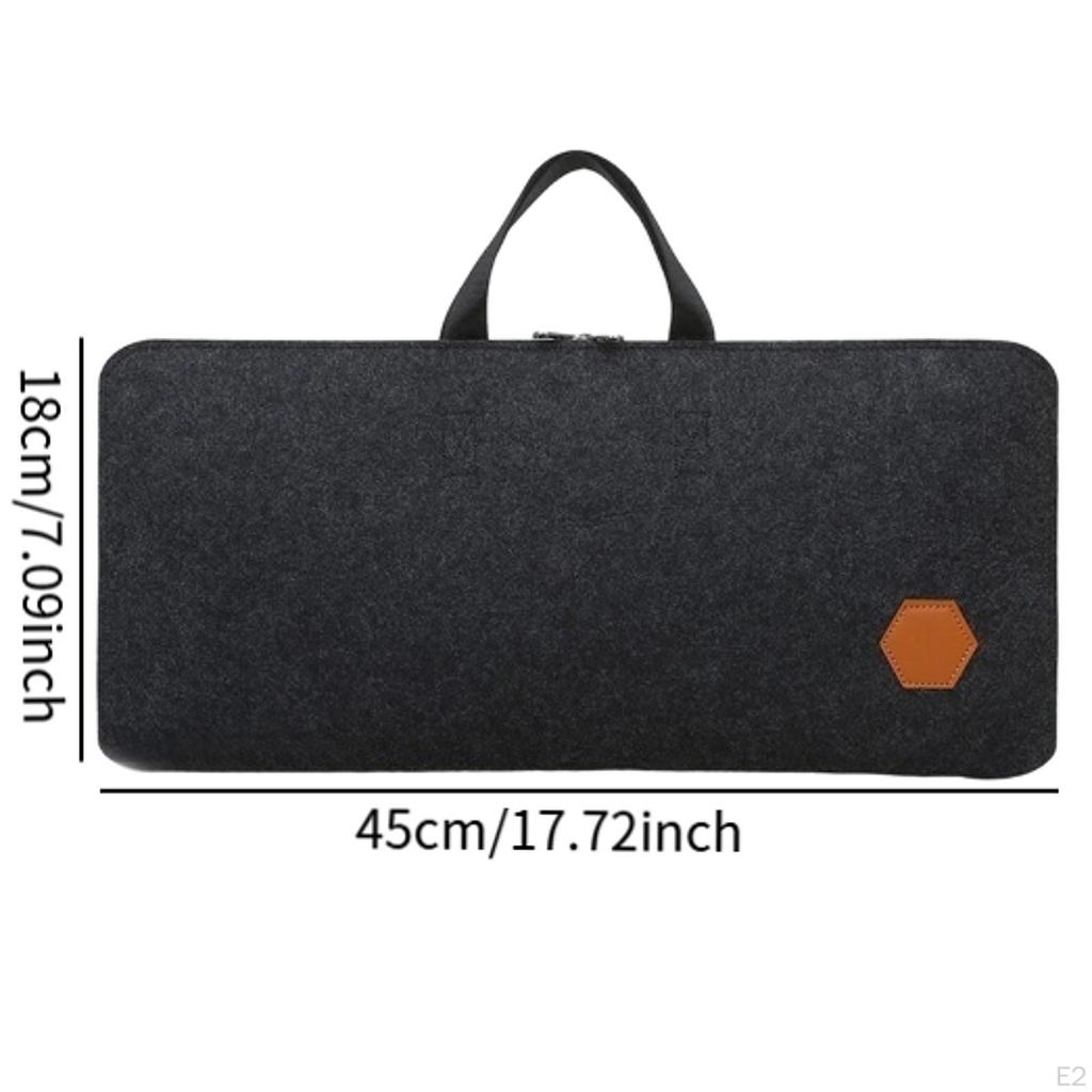 PC Keyboard Case Felt Storage Bag Dustproof Mobile Office Portable Shockproof Versatile