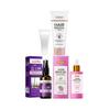 Crème Épilatoire + Spray Inhibiteur de Pousse des Cheveux + Huile Après-Rasage Fraise Vanille pour femmes pour une Peau Lisse, Épilation Indolore et Douce Apaisant &