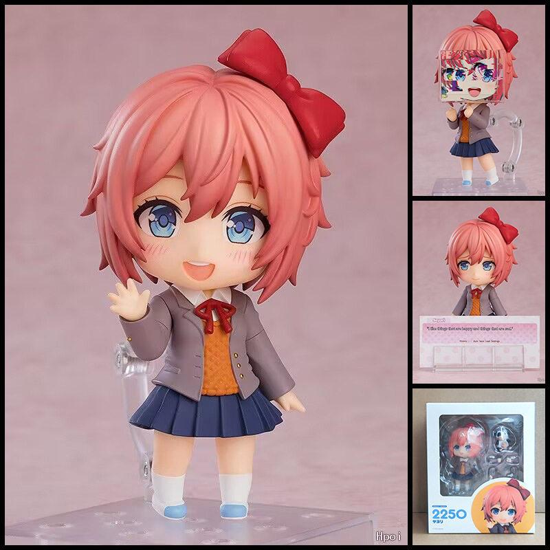 Doki Doki Literature Club Q Versie Monika 1817 Yuri 2283 Sayori 2250 Natsuki 2077 Speelgoed Ornament Spel Periferie Verzamelaar Cadeau brown