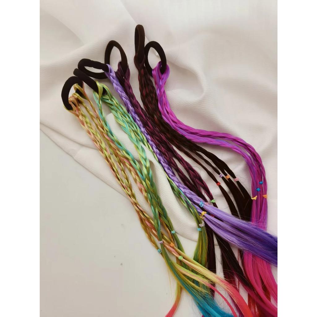 1-piece set of multi-color braided wig hair ties, trendy hip-hop hair accessories for women's daily use
