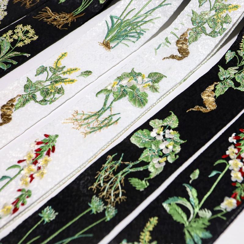 Left/Right Chinese Style Embroidered Lace Trim Fabric Collar Decoration for Hanfu Ancient Costume Skirt DIY Sewing Accessories