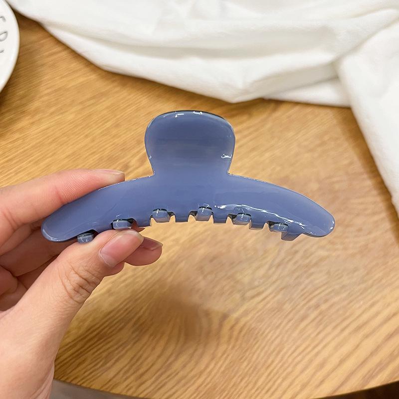 Elegant Multi-Color Acetate Hair Clip - Jelly Shark Grip for Women