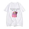 Hamster Die Schrecken dauern an Aber ich auch T-Shirt Kawaii Cartoon Grafik T-Shirt Sommer Lustige Damenkleidung Vintage