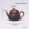 Chinese Yixing Handmade Purple Clay Teapot Household Gourd Shape Tea Pot Beauty Tea Infuser Kettle Raw Ore Zisha Tea Set 260ml