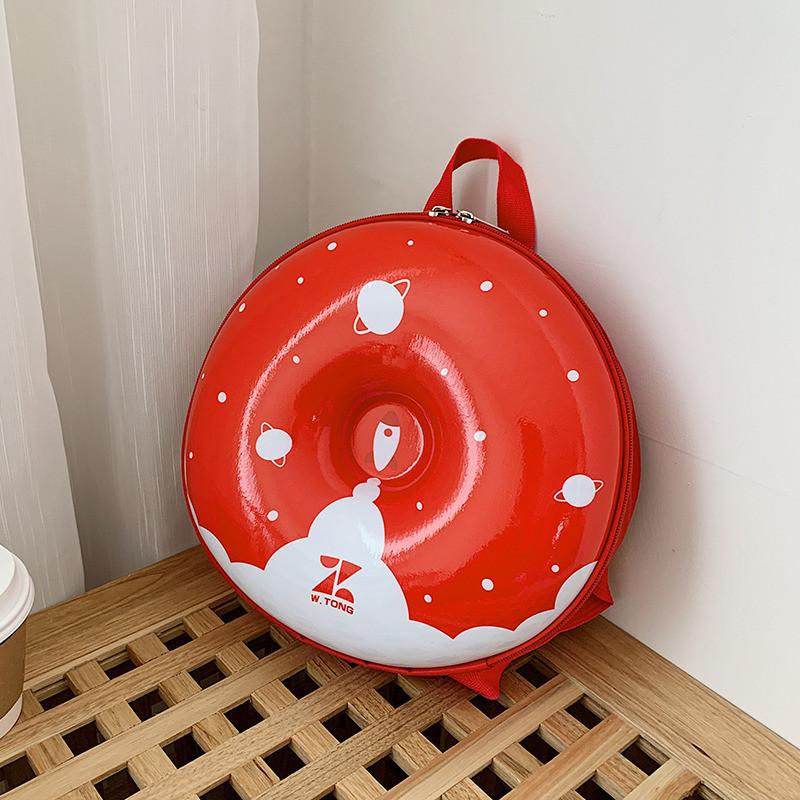 Pattern Cute Cartoon Donut Shaped Large Capacity Children Backpack For School