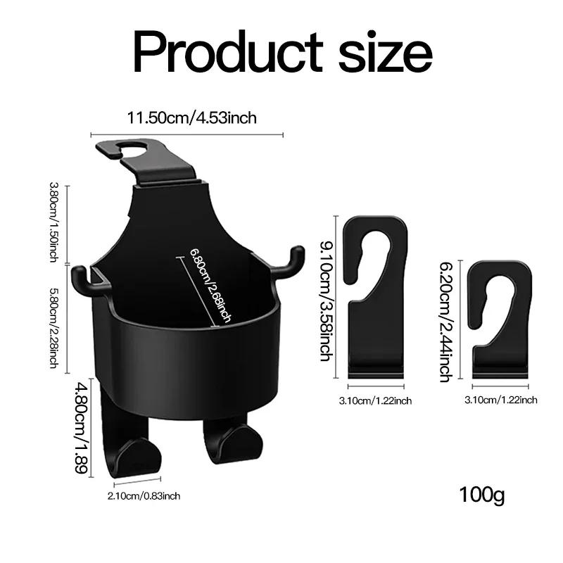 Universal Car Back Seat Cup Holder Car Seat Headrest Hook Hanger Storage Organizer Universal Auto Car Accessories