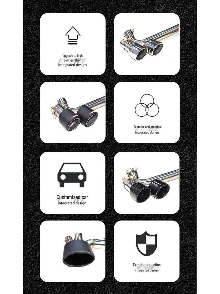 Volkswagen CC Lamando exhaust mods: dual, quad, stainless steel, carbon fiber, black tips.