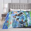 Frutiger Aero Graphic Soft Blanket  Camping Plush Throw Blanket Comfortable Home Decor Flannel Bedspread Sofa Bed Cover