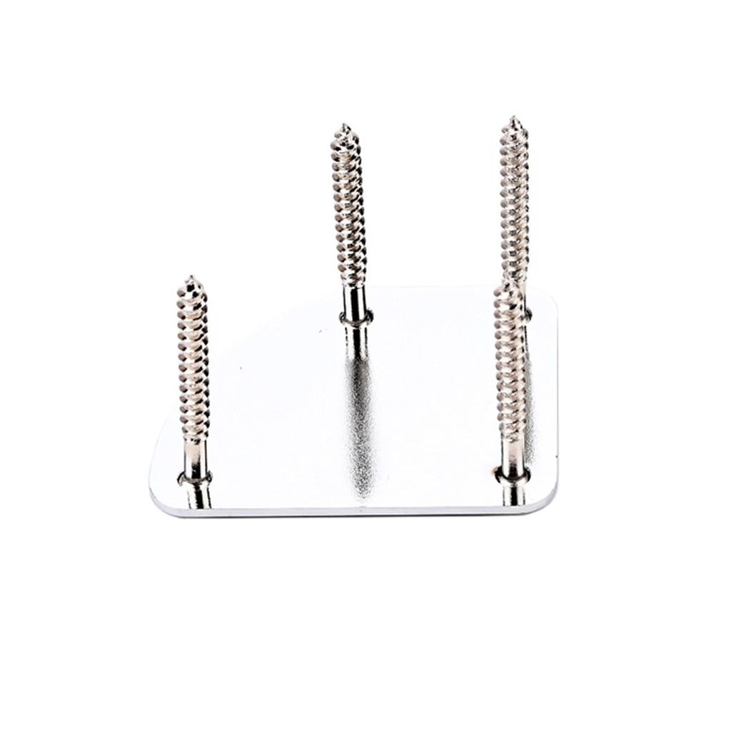 Metal Guitar Neck Plate 4 Holes Guitar Neck Joint Board Mounting Plate Electric Guitar Bass Replacement Parts Durability