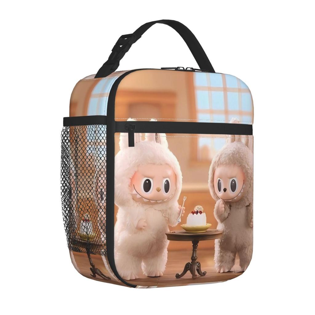 Lunch bag Children's fully printed picnic bag Cartoon animation convenient wear-resistant portable thermal insulation bag