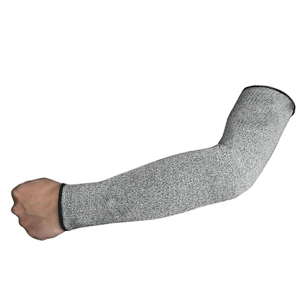 Agujero para el pulgar 5 HPPE Resistente al corte Manga para el brazo a Prueba de mordeduras Antiabrasión Protector de seguridad Manga para el brazo 15/20/25/30/35/40/45cm