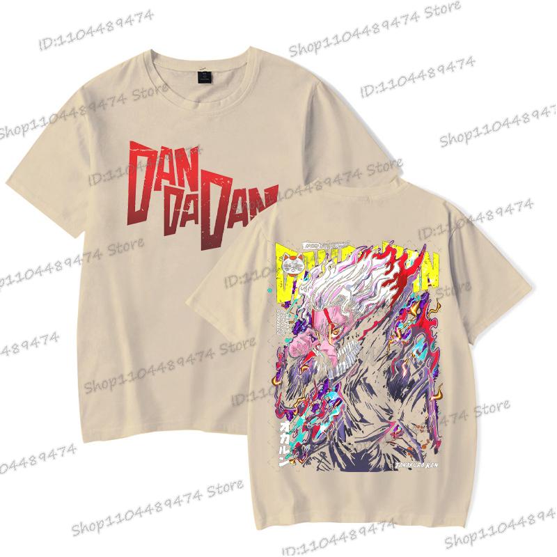 Anime Dandadan Okarun T-shirt Men Women Japanese Comic Ken Takakura Tops Tees Fashion Double Sided Graphics Dandadan Tshirt Gift