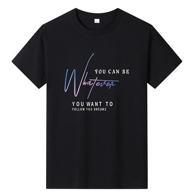 Big Yards Pure Cotton Mens Casual T-shirt Short-sleeved Round Neck Boys Tee