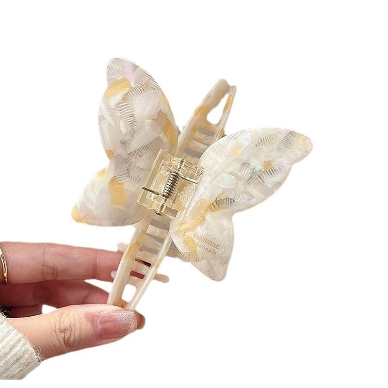 Sanfter Azetat-Haarspangen-Klip für Damen Hochwertiger Look Haiklammer für elegantes Haar-AccessoireSanft und Anmutig