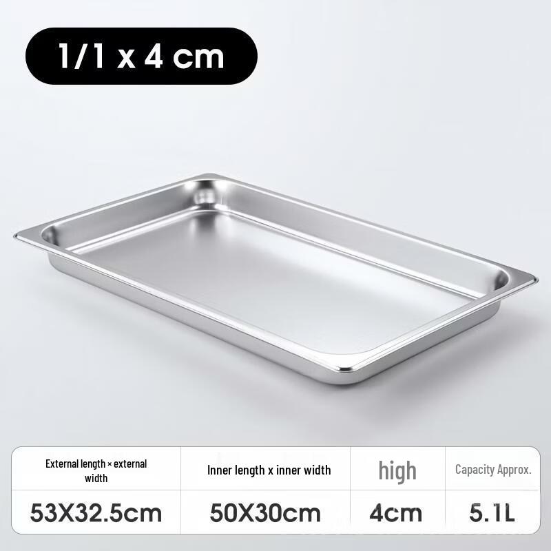 Kujucun Stainless Steel Gastronorm Pan Food Container