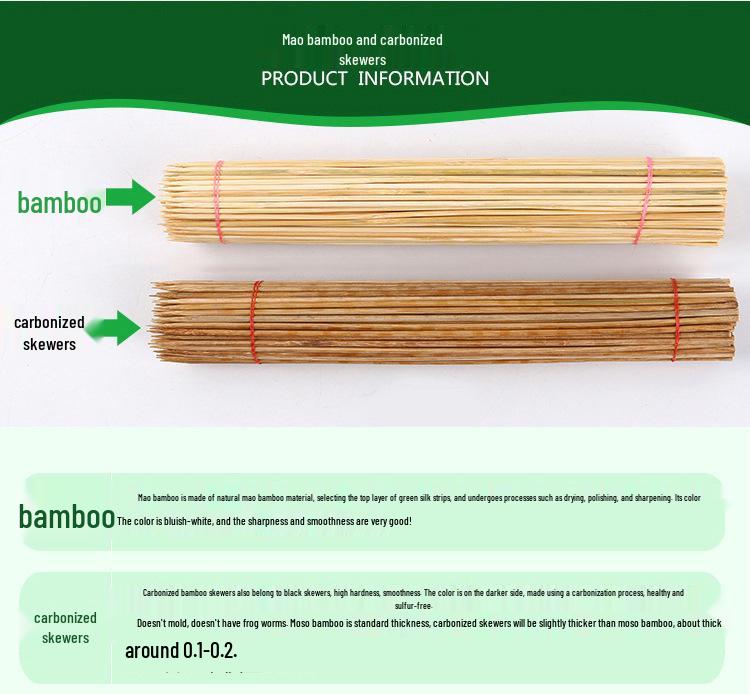 Bamboo Skewers - 3.0mm X 28/30/35cm for BBQ, Lamb, Squid; Free Shipping