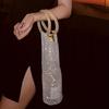 Leichter Luxus Glänzende Weintasche Handgewebte Isolierte Tasse Tasche Handgehaltene Champagner Tasche Feier Party